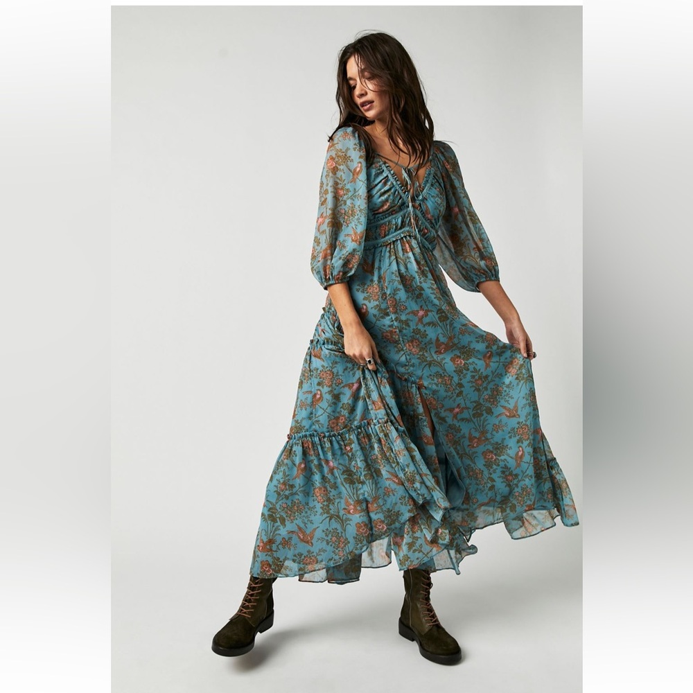 Free People Printed Maxi Dress | You’re a Jewel